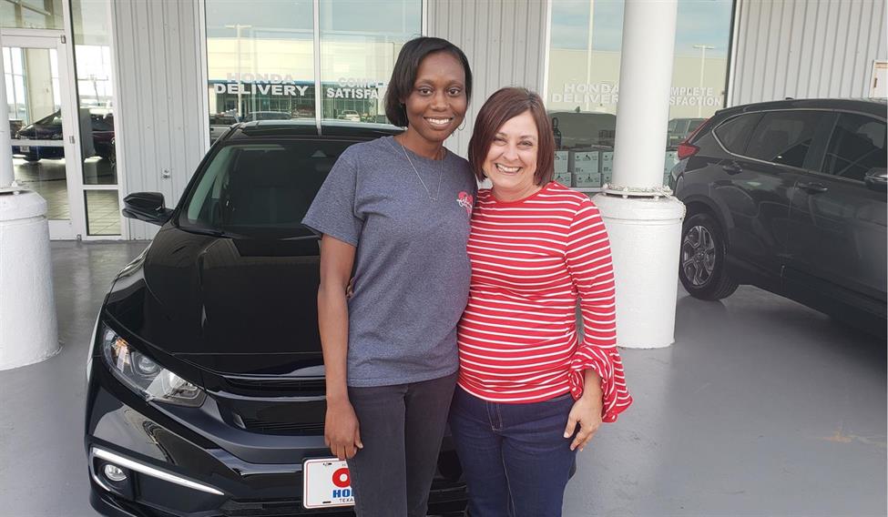 Demetria’s new 2019 HONDA CIVIC! Congratulations and best